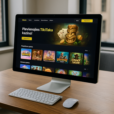 TikiTaka Casino Desktop Interface - Intuitive Design and Fast Navigation